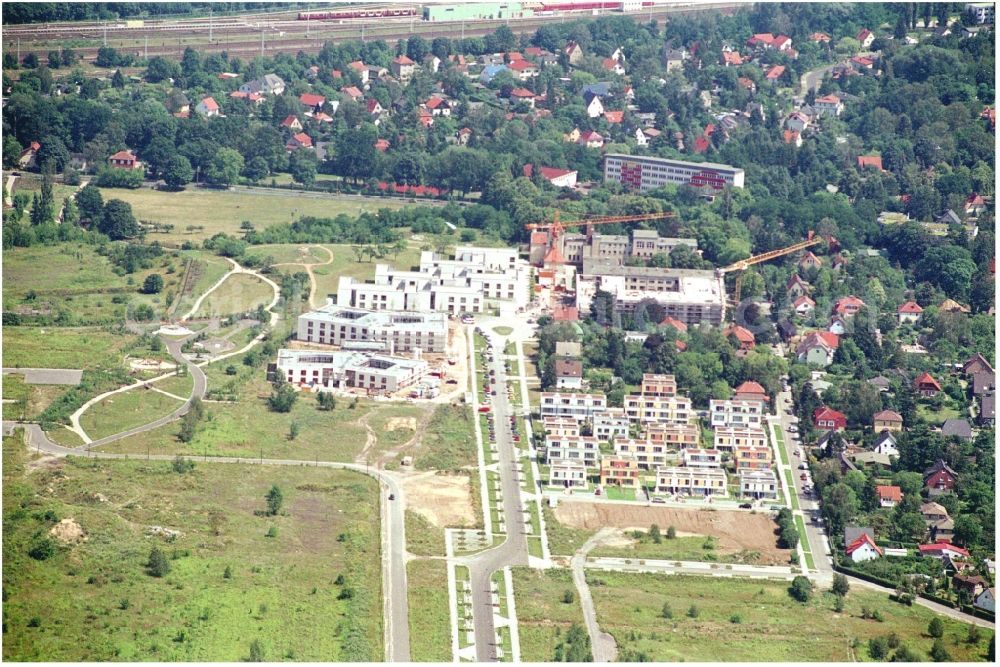 Aerial photograph Berlin - New construction site for a medical center and hospital clinic Krankenhaus Hedwigshoehe Zentrum fuer Hand- and Fusschirurgie in the district Bohnsdorf in Berlin, Germany