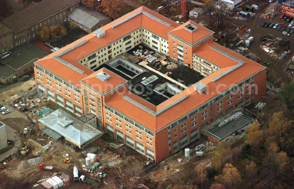 Berlin - Weißensee from the bird's eye view: Neubau Krankenhaus Weißensee