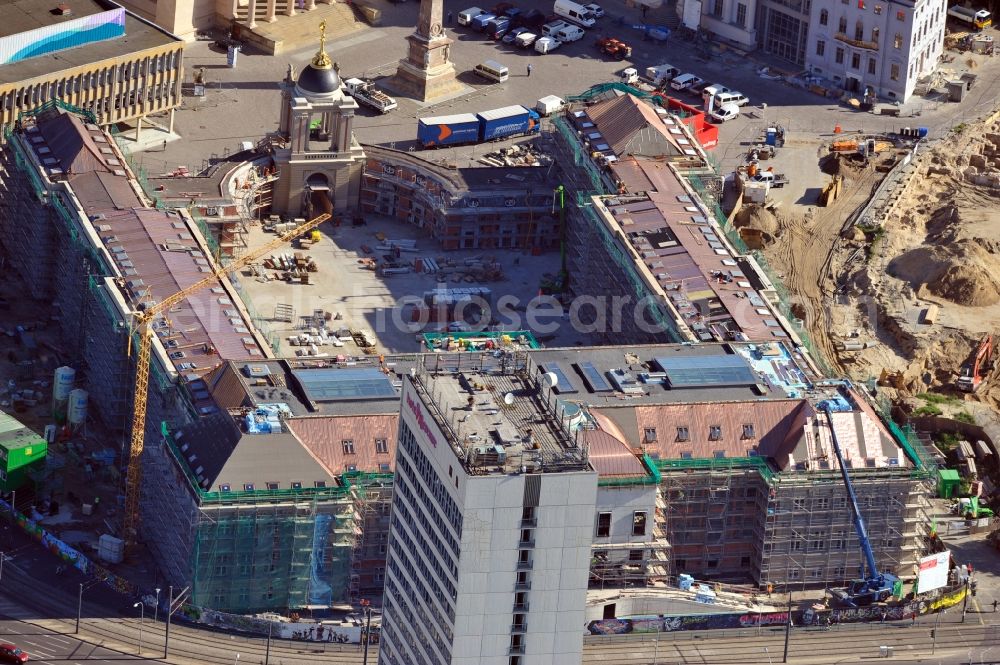 Potsdam from the bird's eye view: View of new construction of the parliament in Potsdam in Brandenburg