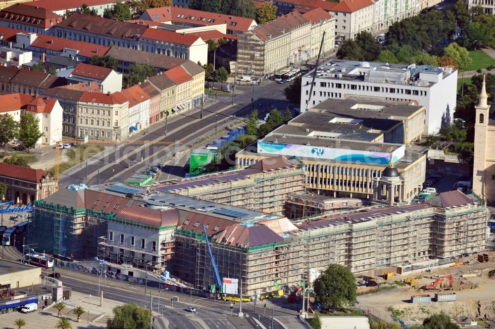 Aerial image Potsdam - View of new construction of the parliament in Potsdam in Brandenburg