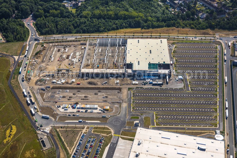 Dortmund from the bird's eye view: Construction site to build a new building complex on the site of the logistics center on the former Hoeschgelaende in the district Westfalenhuette in Dortmund at Ruhrgebiet in the state North Rhine-Westphalia, Germany