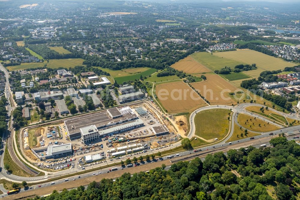 Dortmund from the bird's eye view: Construction site of building complex on the site of the logistics center money store of the Deutschen Bundesbank in Dortmund at Ruhrgebiet in the state North Rhine-Westphalia