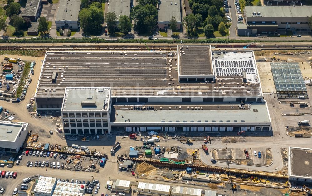 Aerial photograph Dortmund - Construction site of building complex on the site of the logistics center money store of the Deutschen Bundesbank in Dortmund at Ruhrgebiet in the state North Rhine-Westphalia