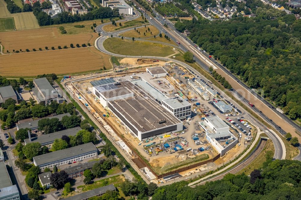 Aerial photograph Dortmund - Construction site of building complex on the site of the logistics center money store of the Deutschen Bundesbank in Dortmund at Ruhrgebiet in the state North Rhine-Westphalia