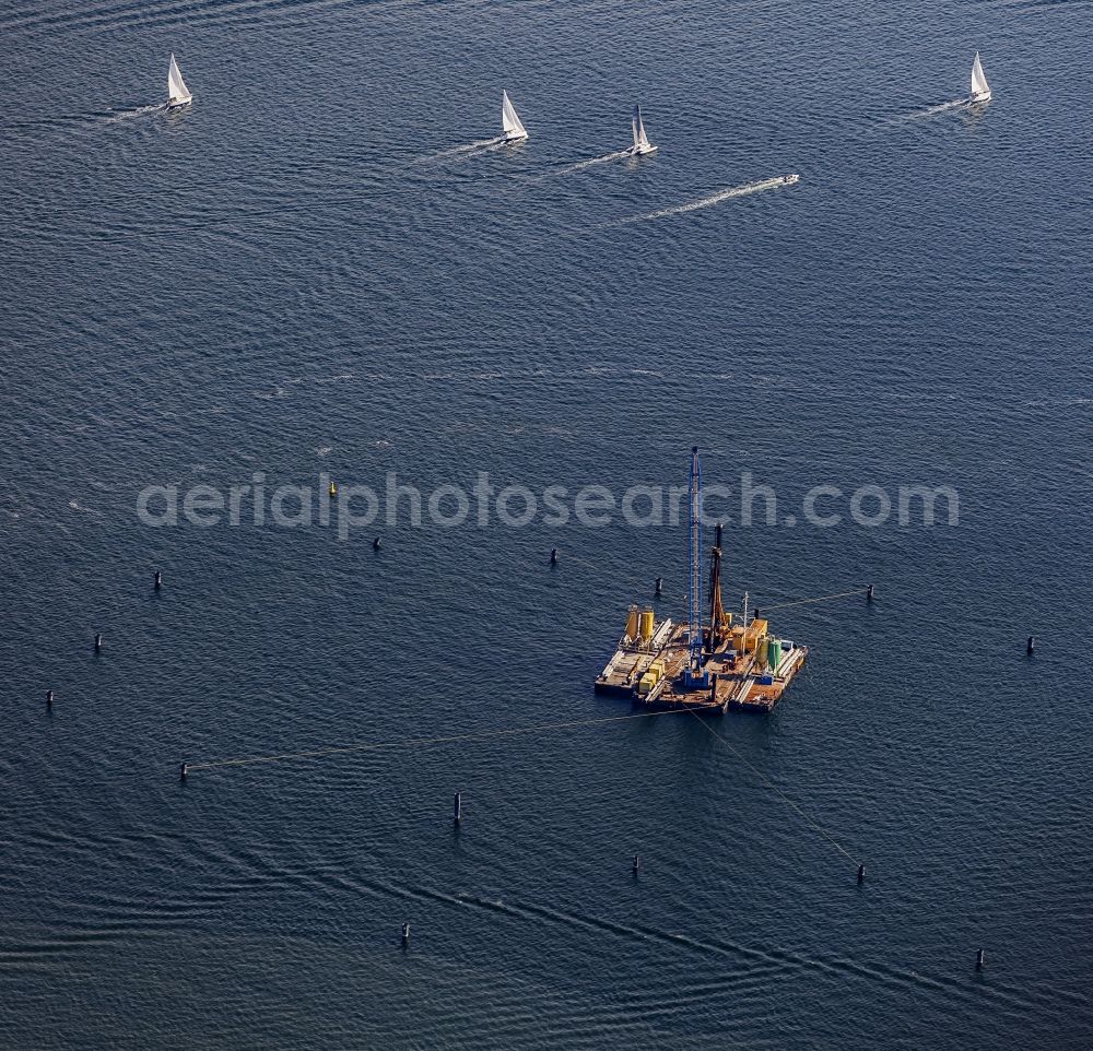 Aerial photograph Kiel - New building of a naval arrangement in Kiel in the federal state Schleswig-Holstein, Germany