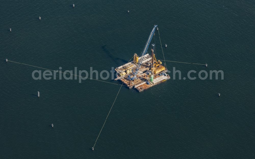 Aerial image Kiel - New building of a naval arrangement in Kiel in the federal state Schleswig-Holstein, Germany