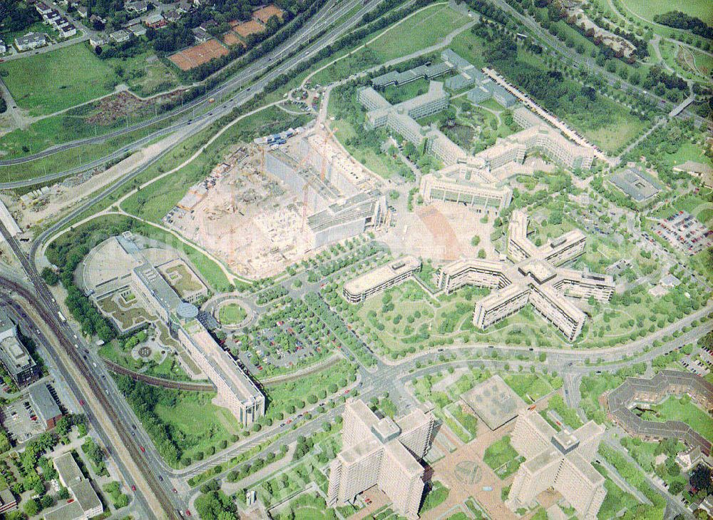 Aerial photograph Bonn - Neubau am Maritim - Hotel an der Godesberger Allee in 53175 Bonn am Rhein