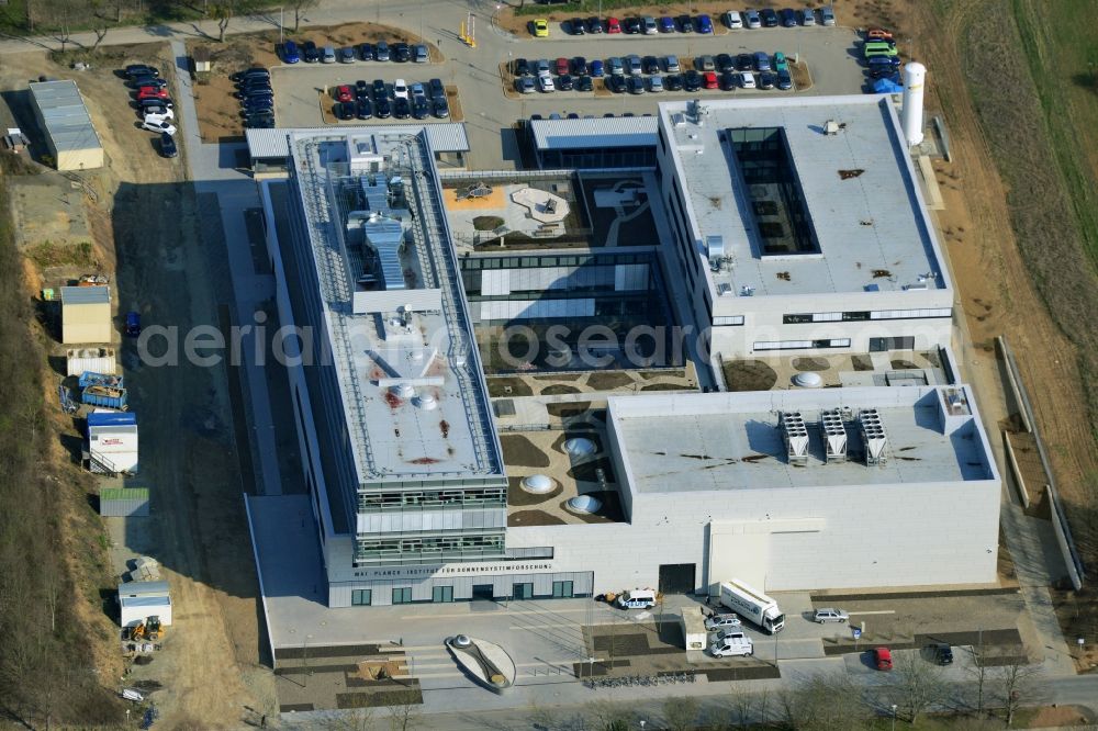 Aerial image Göttingen - New building of the Max Planck Institute for Solar System Research in Göttingen in Lower Saxony