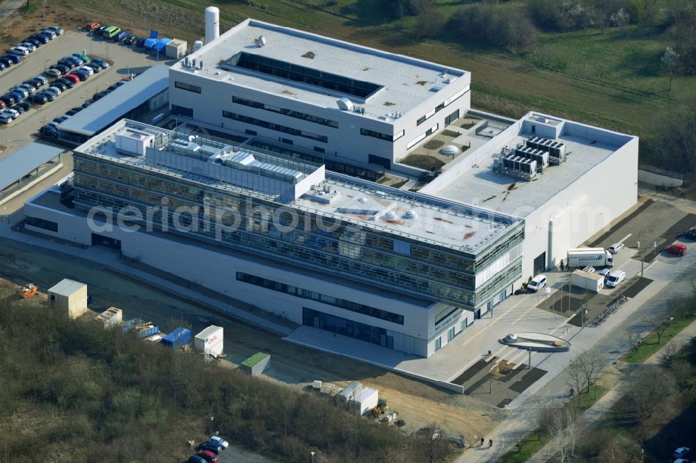 Göttingen from the bird's eye view: New building of the Max Planck Institute for Solar System Research in Göttingen in Lower Saxony