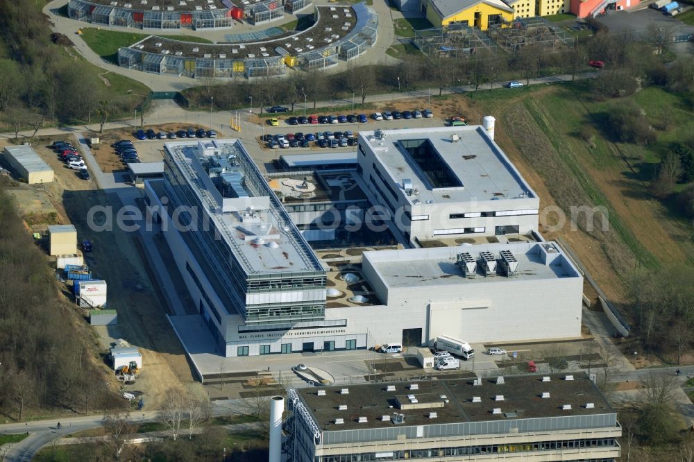 Göttingen from the bird's eye view: New building of the Max Planck Institute for Solar System Research in Göttingen in Lower Saxony