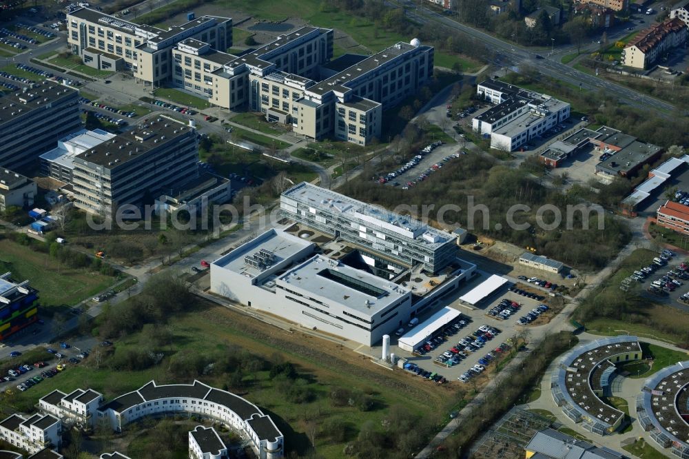 Göttingen from above - New building of the Max Planck Institute for Solar System Research in Göttingen in Lower Saxony