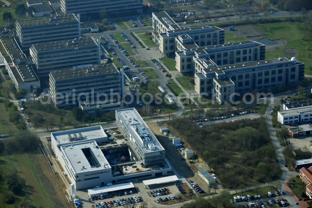 Aerial photograph Göttingen - New building of the Max Planck Institute for Solar System Research in Göttingen in Lower Saxony