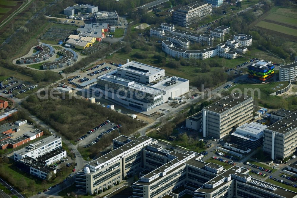 Göttingen from above - New building of the Max Planck Institute for Solar System Research in Göttingen in Lower Saxony