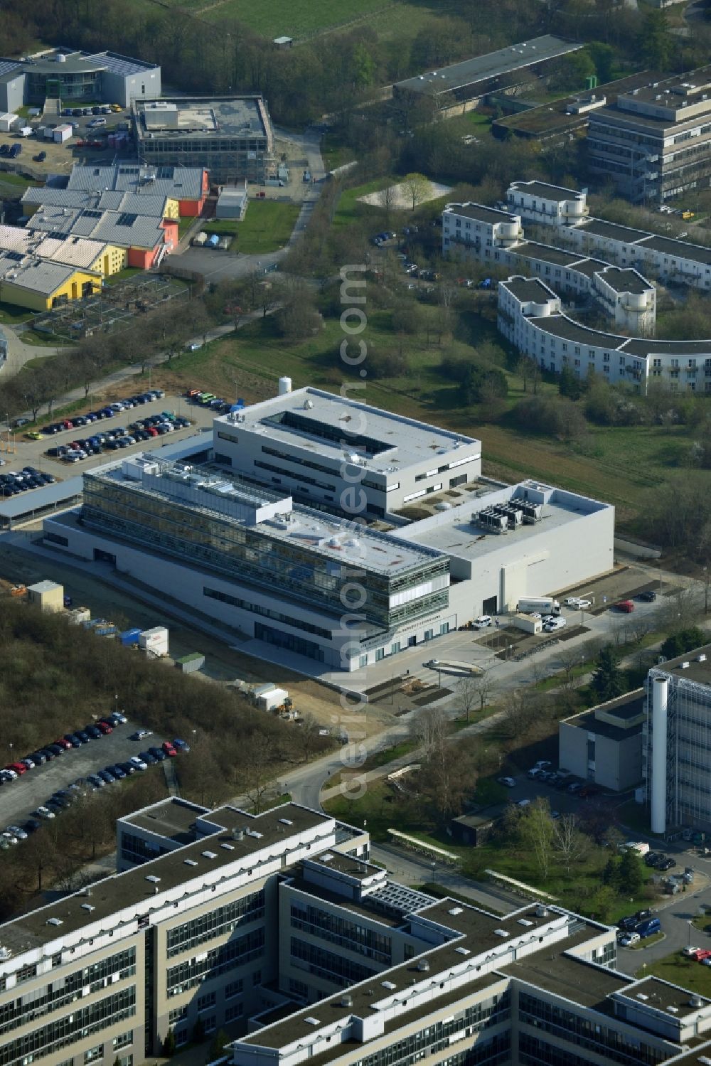 Aerial image Göttingen - New building of the Max Planck Institute for Solar System Research in Göttingen in Lower Saxony