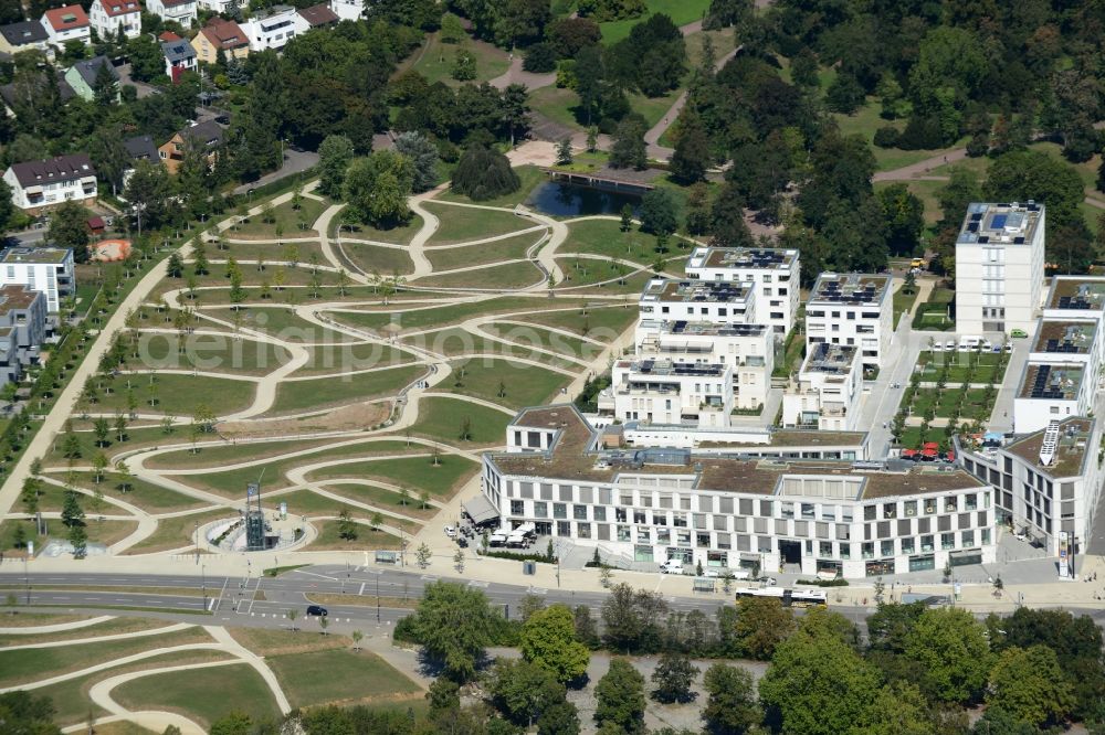 Aerial photograph Stuttgart - New construction of multiple dwelling units settlement in Stuttgart in Baden-Wuerttemberg