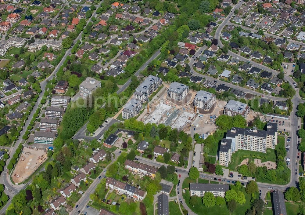 Aerial image Flensburg - Construction site to build a new multi-family residential complex ALTE GAeRTNEREI in Ortsteil Muerwik in Flensburg in the state Schleswig-Holstein, Germany