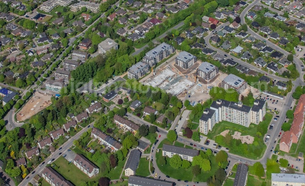 Aerial photograph Flensburg - Construction site to build a new multi-family residential complex ALTE GAeRTNEREI in Ortsteil Muerwik in Flensburg in the state Schleswig-Holstein, Germany