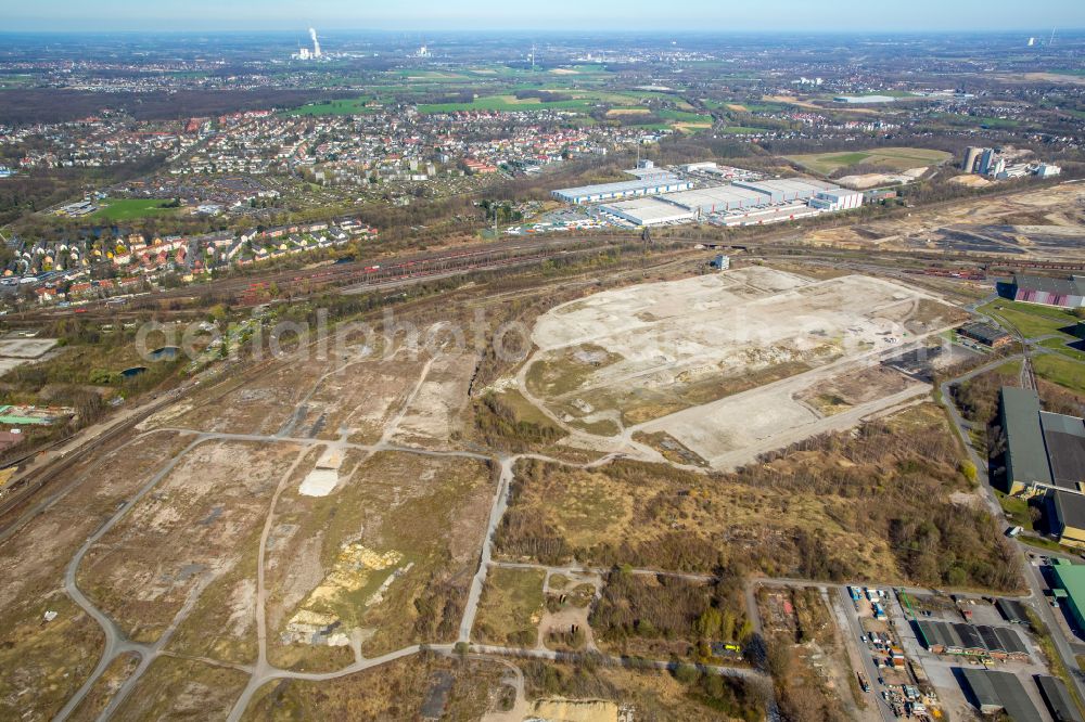 Aerial photograph Dortmund - Construction site to build a new multi-family residential complex on the site of the former Westfalenhuette in Dortmund at Ruhrgebiet in the state North Rhine-Westphalia, Germany