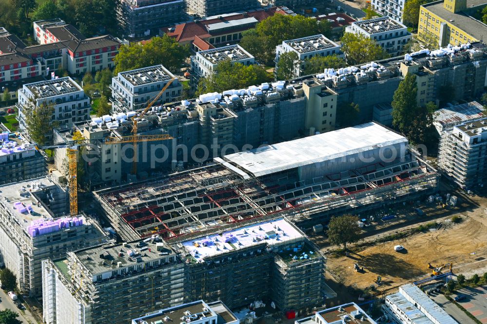 Berlin from above - Construction site to build a new multi-family residential complex Havelufer-Quartier on street Am Maselakepark - Streitstrasse in the district Spandau Hakenfelde in Berlin, Germany