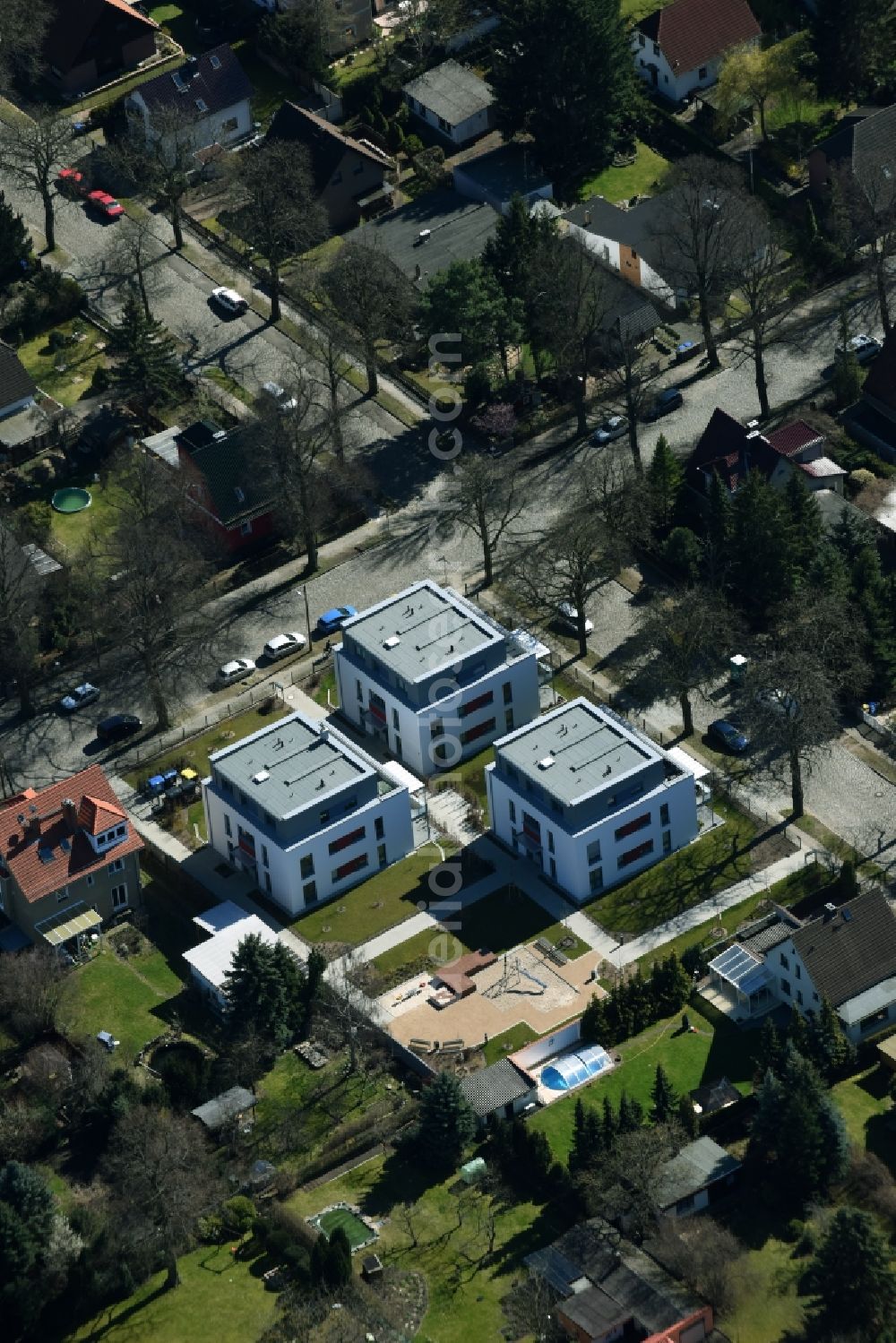 Aerial image Berlin - Site to build a new multi-family residential development in the Kaulsdorf district in Berlin