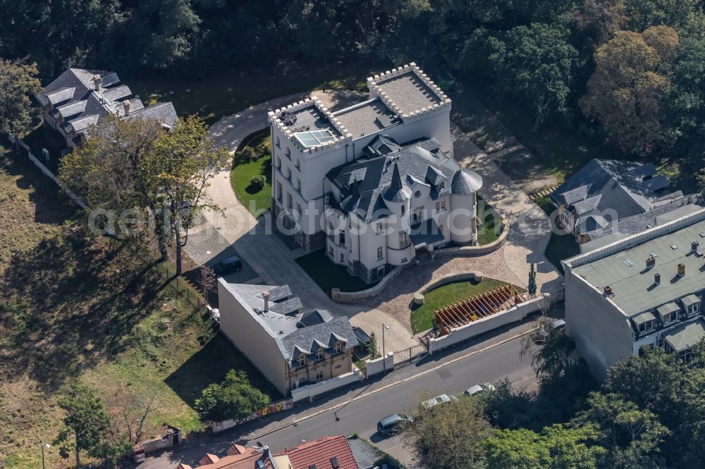 Aerial image Leipzig - Construction site to build a new multi-family residential complex on Windorfer Strasse in the district Kleinzschocher in Leipzig in the state Saxony, Germany