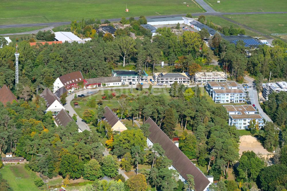 Aerial photograph Zirchow - Construction site to build a new multi-family residential complex on street Am Haff in Zirchow on the island of Usedom in the state Mecklenburg - Western Pomerania, Germany