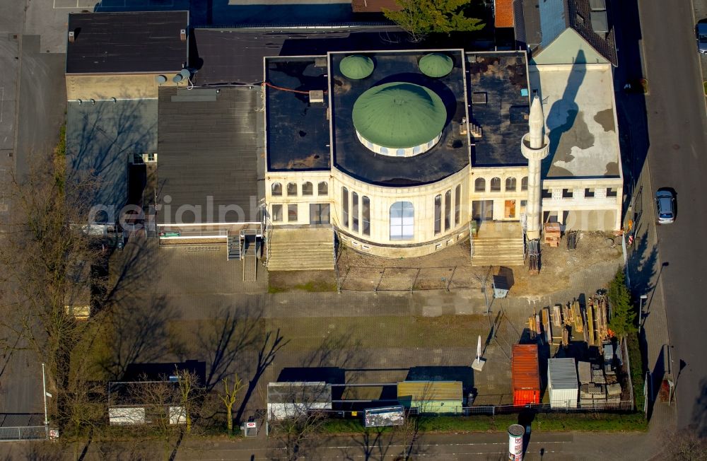 Oberhausen from the bird's eye view: New building from the Ayasofya Camii mosque in Oberhausen in North Rhine-Westphalia