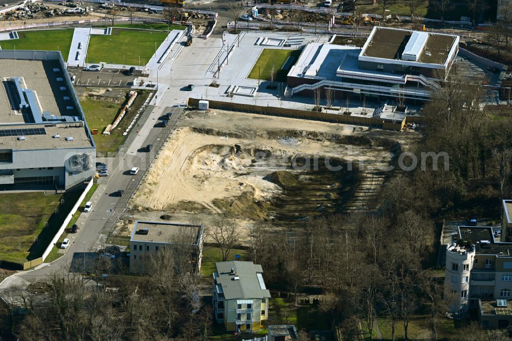 Aerial photograph Potsdam - Construction site of museum building ensemble on Max-Planck-Strasse in the district Suedliche Innenstadt in Potsdam in the state Brandenburg, Germany