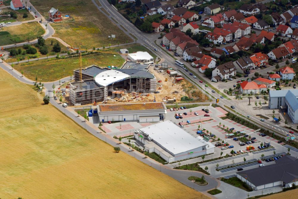 St. Leon-Rot from above - Blick auf den Neubau des Privatgymnasium St. Leon-Rot. St. Leon-Rot ist eine Gemeinde im Süden des Rhein-Neckar-Kreises in der Nähe von Heidelberg und Speyer. Kontakt: Privatgymnasium St. Leon-Rot gGmbH, Im Schiff 1, 68789 St. Leon-Rot, Timo Kirstein, Tel.: 06227/35765-11, schmidbauer.de / BFK Plan GmbH, Trochtelfinger Str. 21, 70567 Stuttgart, Tel.: 0711/72637-49.