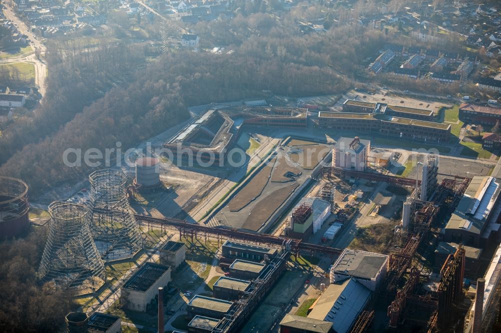 Essen from the bird's eye view: Building of RAG Montan Immobilien GmbH Im Welterbe of Zeche Zollverein in Essen in the state North Rhine-Westphalia