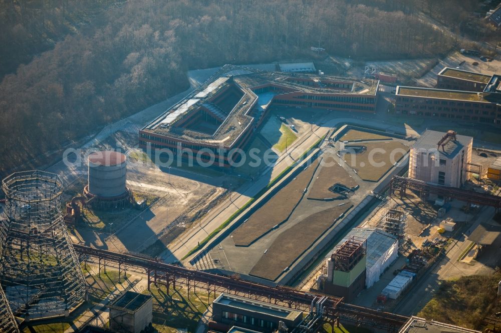 Aerial image Essen - Building of RAG Montan Immobilien GmbH Im Welterbe of Zeche Zollverein in Essen in the state North Rhine-Westphalia