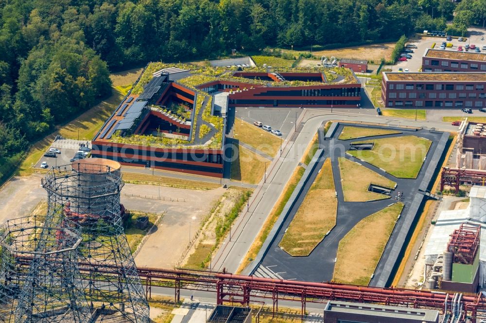 Essen from the bird's eye view: Building of RAG Montan Immobilien GmbH Im Welterbe of Zeche Zollverein in Essen in the state North Rhine-Westphalia