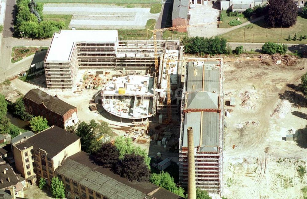 Aerial image Forst / BRB - Neubau des Rathauses im Stadtzentrum Forst