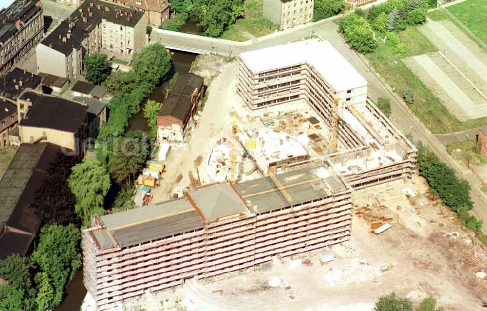 Forst / BRB from above - Neubau des Rathauses im Stadtzentrum Forst