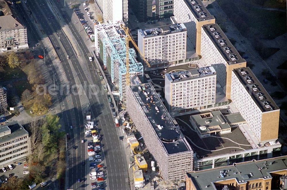 Aerial image Berlin Mitte - Neubau Rathauspassagen (Berlin / Mitte) Ansprechpartner: WBMI Real Estate AG Berlin Friedrichstraße 95 10117 Berlin Telefon: (030) 2471 3114 Telefax: (030) 2471 3115 Email: susanne.schmidt@wbmi.de Achim Walder: