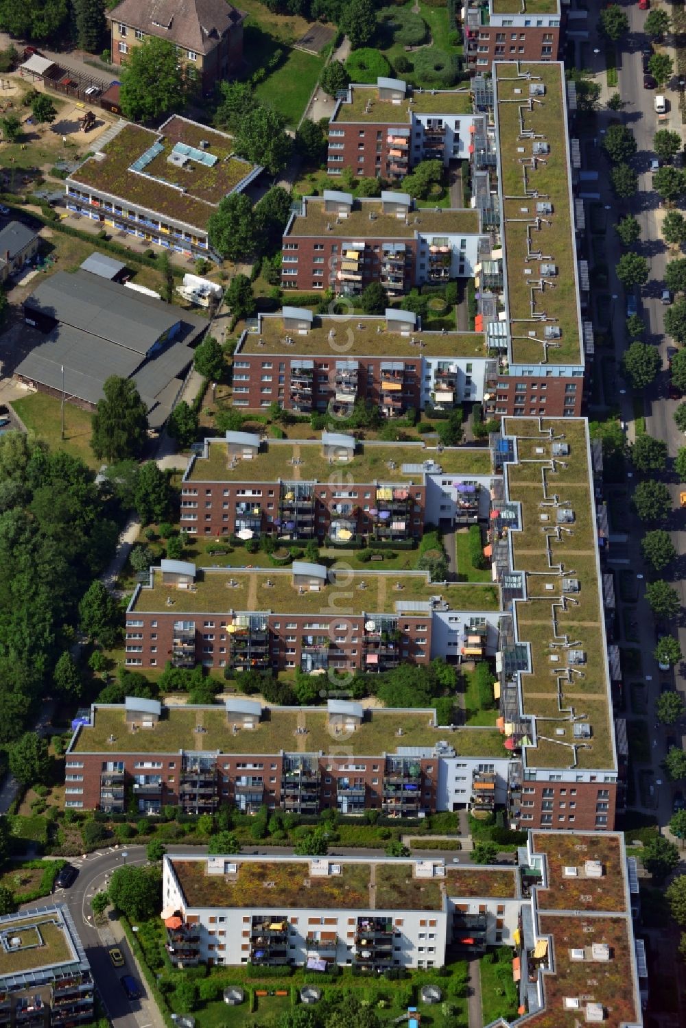 Berlin OT Köpenick from the bird's eye view: View of the peninsula Krusenick in the district of Koepnick in Berlin