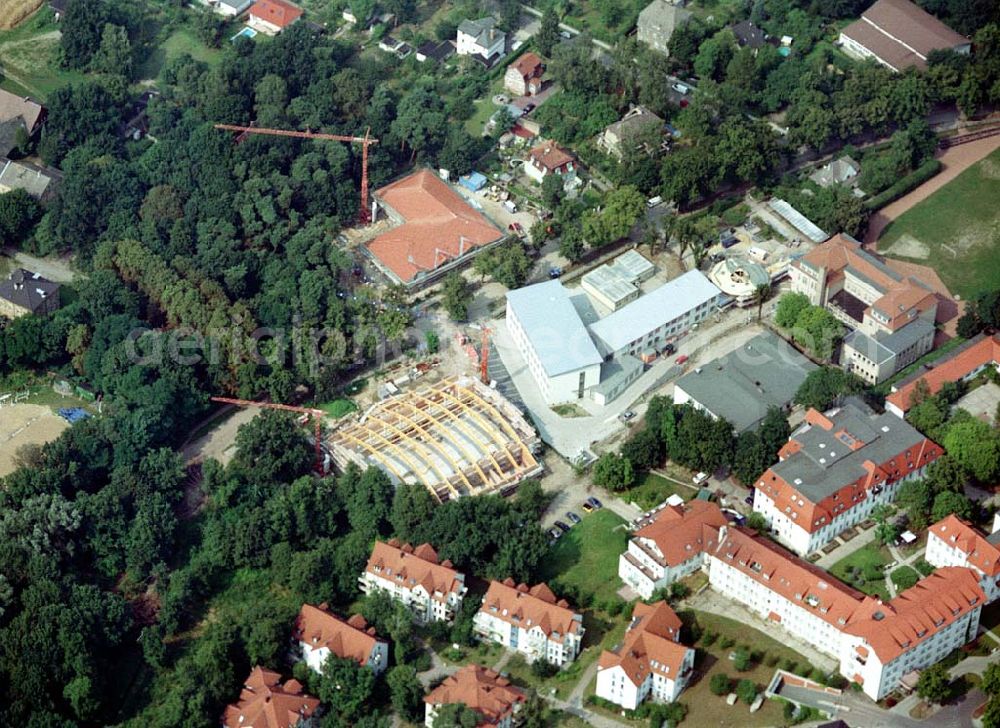 Neuenhagen / Brandenburg from above - Neubau einer Reitsporthalle in Neuenhagen / Brandenburg.