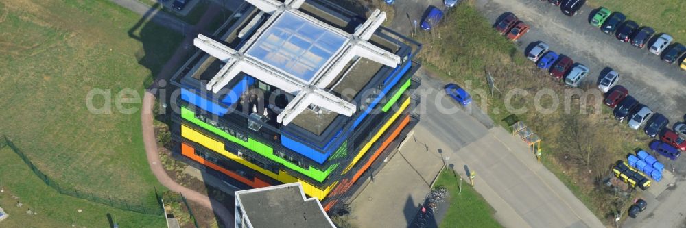 Göttingen from above - Construction of the student labs XLAB in Goettingen in Lower Saxony