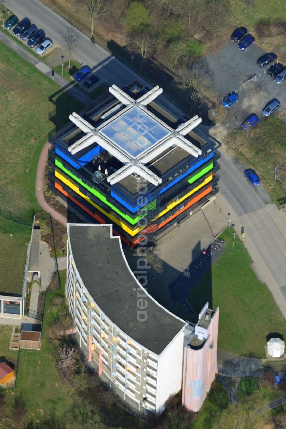 Aerial image Göttingen - Construction of the student labs XLAB in Goettingen in Lower Saxony