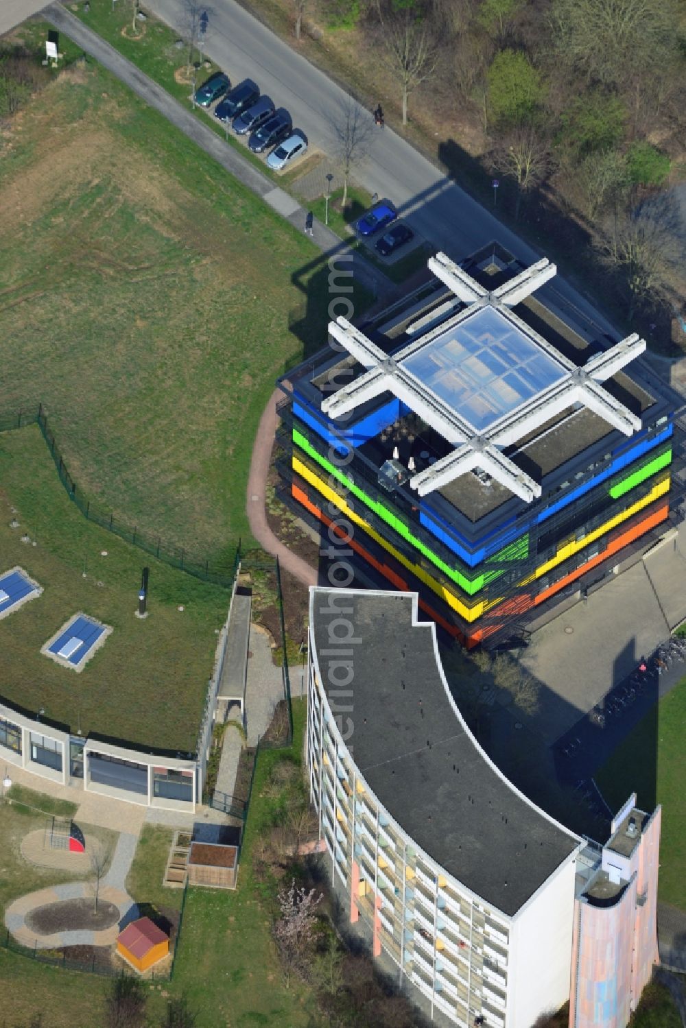 Aerial photograph Göttingen - Construction of the student labs XLAB in Goettingen in Lower Saxony