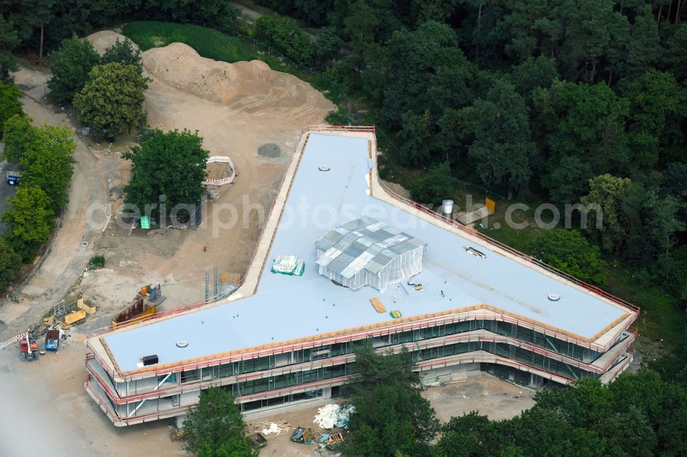 Karlsruhe from above - New construction site of the school building of Bundeswehrfachschule Karlsruhe An of Trift in the district Neureut in Karlsruhe in the state Baden-Wurttemberg, Germany