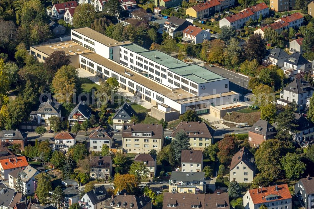 Aerial image Hagen - New school building of Gymnasiums of Hildegardis-Schule Hagen in Hagen in the state North Rhine-Westphalia, Germany