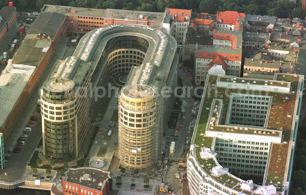 Aerial photograph - 02.10.94 Neubau Spree-Bogen in Moabit