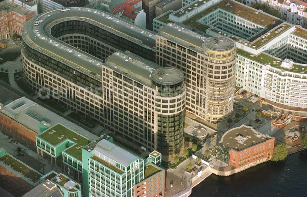 Aerial photograph Berlin - 02.10.94 Neubau Spree-Bogen in Moabit