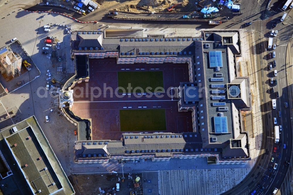 Potsdam from the bird's eye view: View of new construction of the parliament in Potsdam in Brandenburg