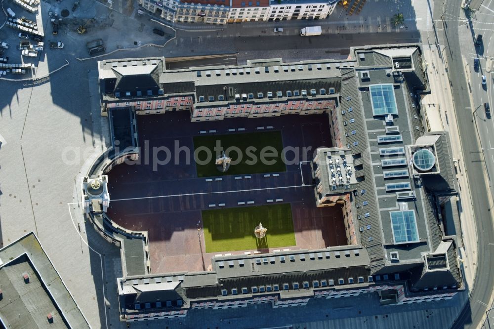 Aerial photograph Potsdam - View of new construction of the parliament in Potsdam in Brandenburg