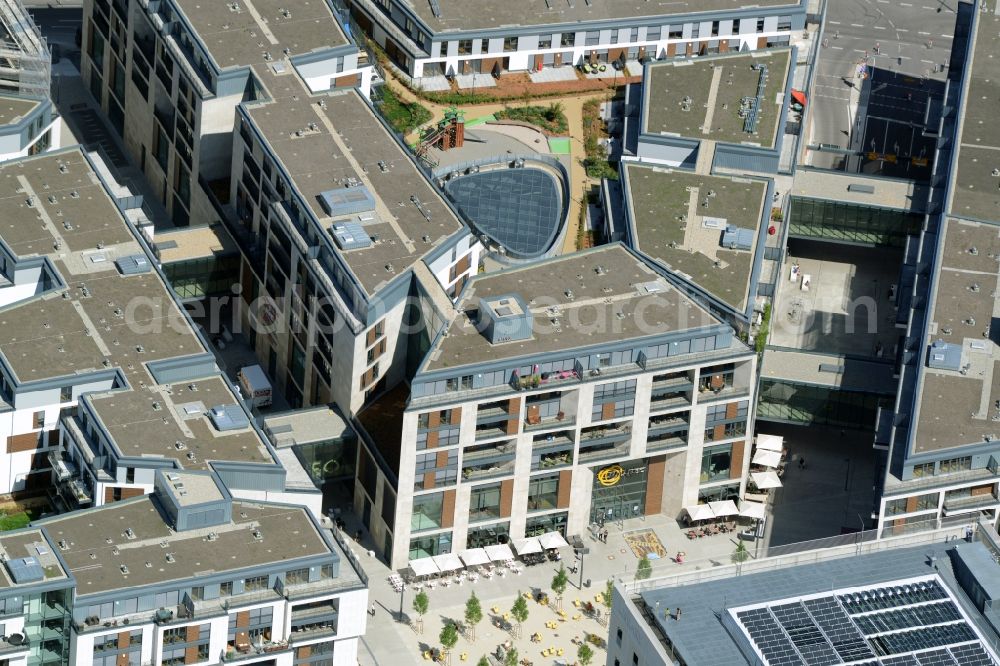 Aerial image Stuttgart - Construction of the new district center and shopping mall Milaneo in the European district of Stuttgart in Baden-Wuerttemberg BW