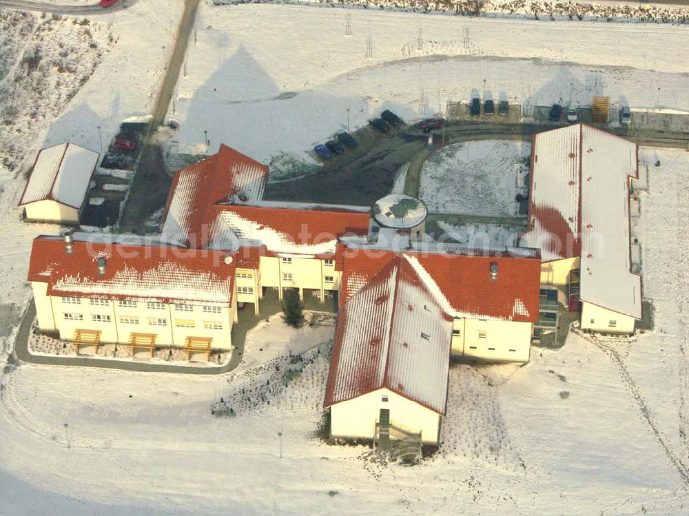 Bad Freienwalde / Brandenburg from above - 24.01.2006 Bad Freienwalde Winterstimmung auf dem Neubau der Stephanus Stiftung an der Frankfurter Straße 74-75 in 16259 Bad Freienwalde (03344-2600)