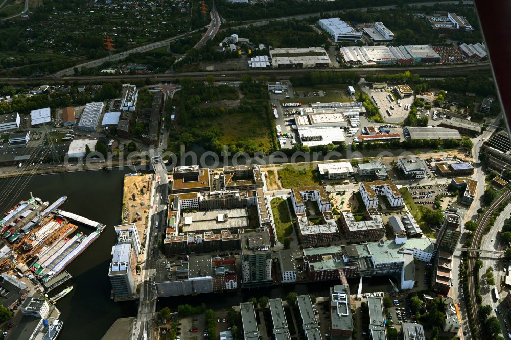 Hamburg from above - Construction site of a student dorm on street Theodor-Yorck-Strasse in the district Harburg in Hamburg, Germany