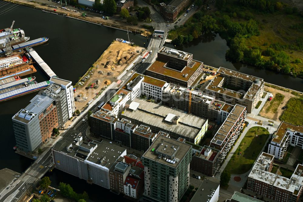 Hamburg from the bird's eye view: Construction site of a student dorm on street Theodor-Yorck-Strasse in the district Harburg in Hamburg, Germany